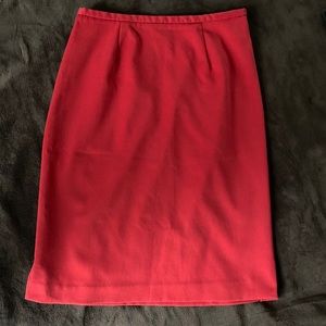 Vintage cherry red knee/midi skirt